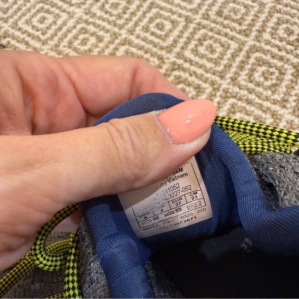 SOREL | kinetic lace up grey knit sneaker - Picture 7 of 9